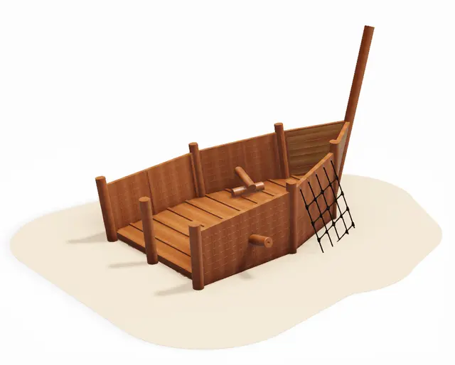 Core skipsvrak baug L430 x B250 x H320 cm 