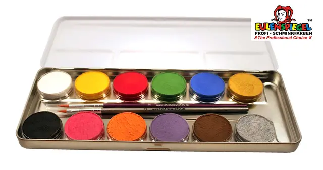 Sminkepalett grunnfarger 12 farger 