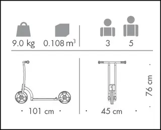 Circleline sparkesykkel liten 3-5 år