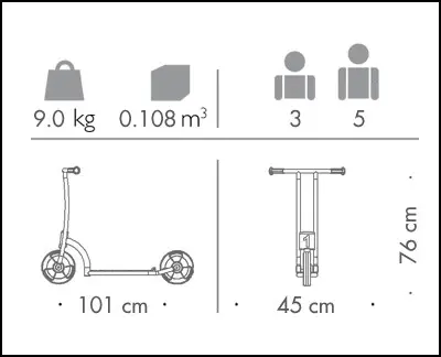 Circleline sparkesykkel liten 3-5 år 