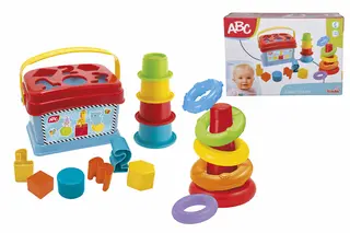 ABC stable og sorterings sett 18 deler