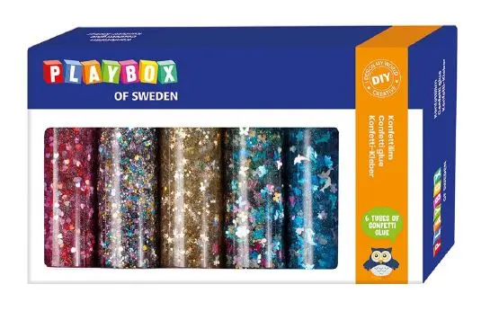 Paljettlim 6 stk x 118 ml 