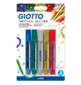 Giotto metalllic glitterlimpenner 5 stk