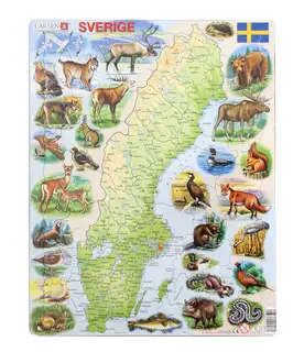 Puslespill Sverige 71 brikker