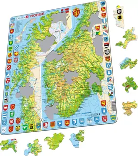 Puslespill Norge 65 brikker