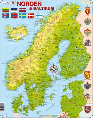 Puslespill Norden 75 brikker 