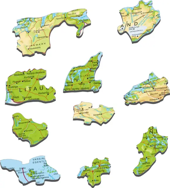 Puslespill Norden 75 brikker 