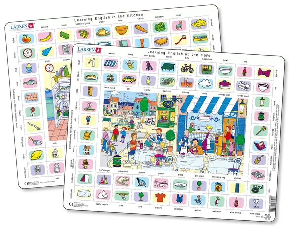 Puslespill learning English 1+2 2 stk 