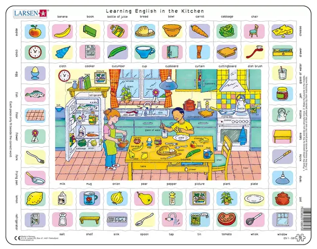 Puslespill learning English 1+2 2 stk 