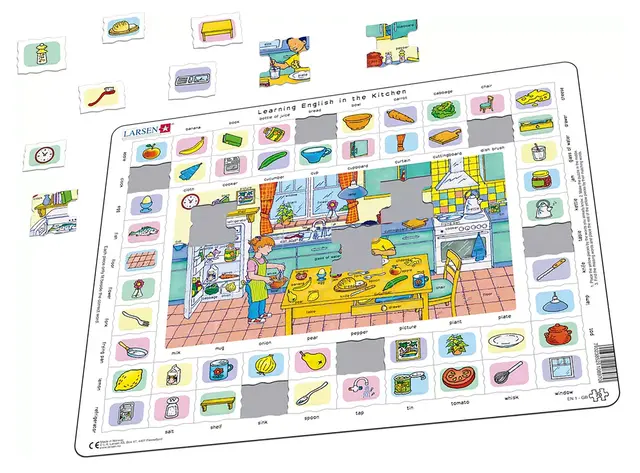 Puslespill learning English 1+2 2 stk 