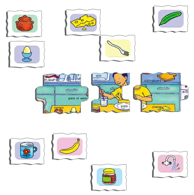 Puslespill learning English 1+2 2 stk 