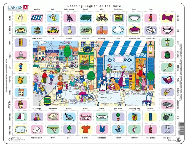 Puslespill learning English 1+2 2 stk 