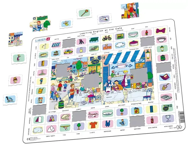Puslespill learning English 1+2 2 stk 