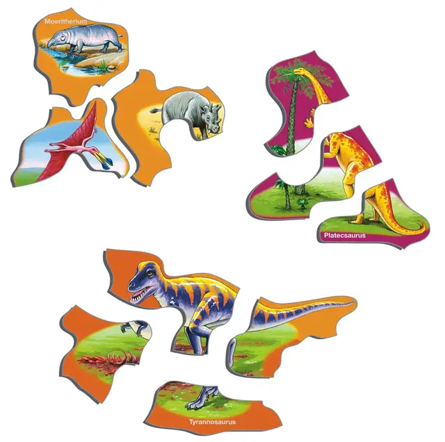 Puslespill forhistoriske dyr 85 brikker 