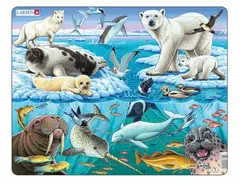 Puslespill arktiske dyr 75 brikker