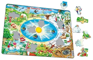 Puslespill 4 årstider 44 brikker