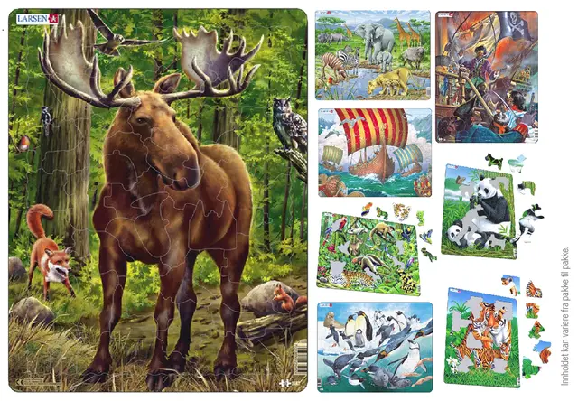 Puslespillpakke 8 x 24-85 brikker 