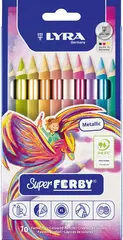 Lyra Super Ferby fargeblyanter metallic Ø10 mm, 10 stk
