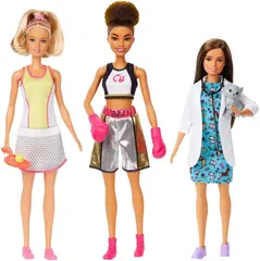 Barbie yrkesdukker 3 stk