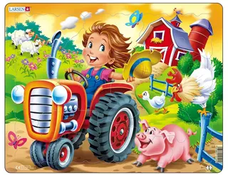 Puslespill på gården 15 brikker