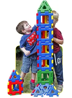 Polydron store byggeklosser 21 cm, 80 stk