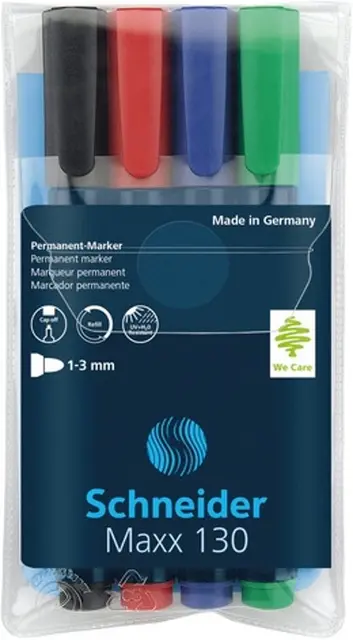 Schneider Maxx 130 merketusj 4-pakk Rund, 1-3 mm 