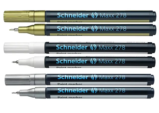 Schneider Maxx 278 dekorasjonspenn sølv 0,8 mm 
