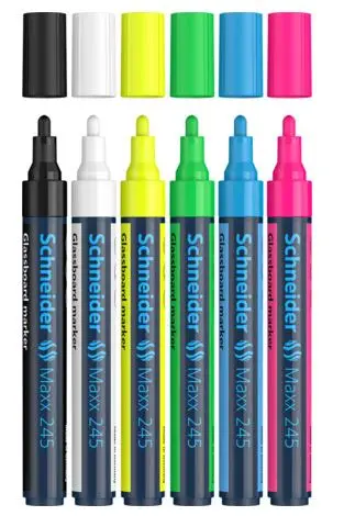 Schneider Maxx 245 glass board merkepenn Rund, 1-3 mm 