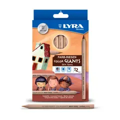 Lyra Giants fargeblyanter hudtoner Ø10 mm, 12 stk
