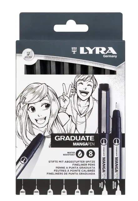 Lyra Graduate Mangasett 8 stk 