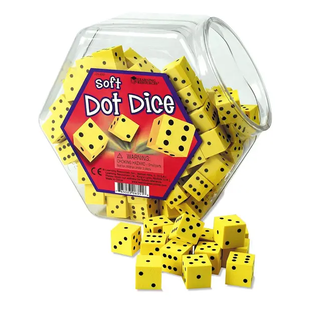 Terninger myke 18 mm, 200 stk 