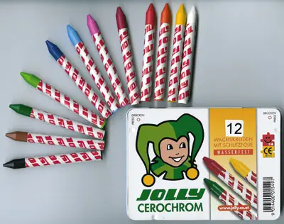 Jolly voksfarger Mørkgrønn, 12 stk 