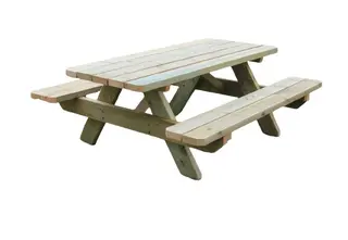 Bord/benk for barn L120 x B114 x H55/30 cm