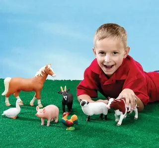 Bondegårdsdyr jumbo 7 stk