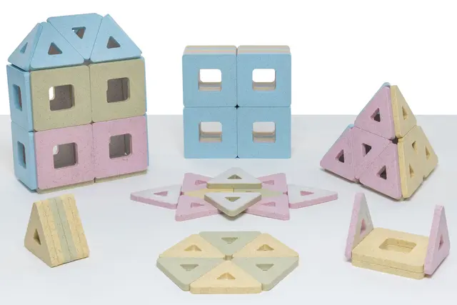 Mitt første Polydron magnetsett 96 deler 