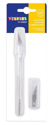 Sjablonkniv inkl. 5 blader 