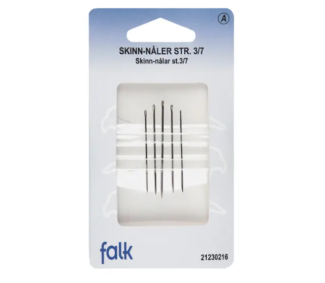 Skinnåler Strl. 3/7, 5 stk 