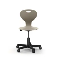 SEET elevstol M med hjul beige SH31-42 cm