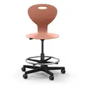 SEET arbeidsstol med hjul terracotta SH52-78 cm