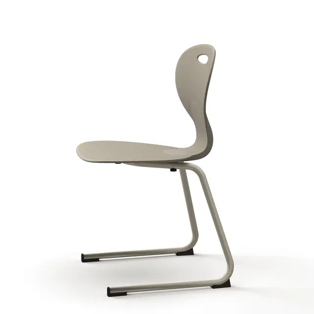 SEET Trend stol med C-fot beige SH46-49 cm 