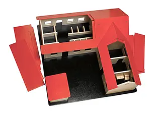 Stor bondegård B60 x D60 x H25 cm