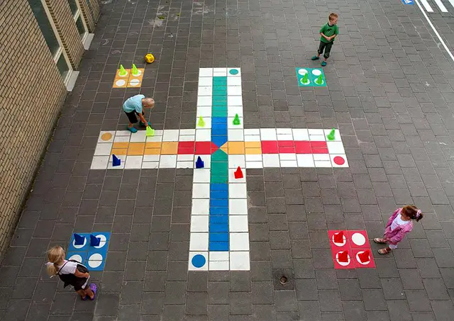 Ludo asfaltoppmerking 397 x 397 cm 