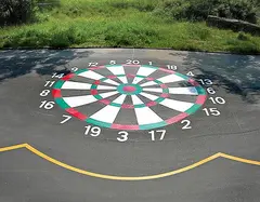 Darttavle asfaltoppmerking &#216;400 cm