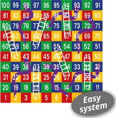 Stigespill 1 - 100  asfaltoppmerking L500 x B500 cm