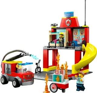 LEGO® City brannstasjon og brannbil 153 deler