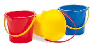 Myk bøtte med helletut H16 cm