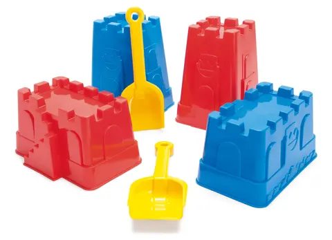 Sandformer og spader 6 deler