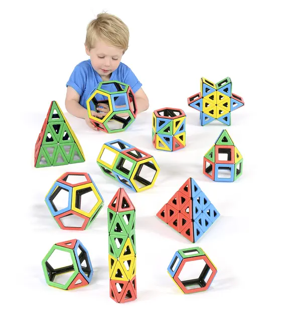 Polydron magnetbygg kjempesett 224 deler 
