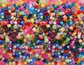 Plastperler bokstaver og kongo Ø7-9 mm, 1000 stk