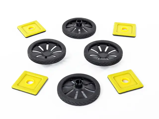 Polydron hjulsett Magnetisk, 8 deler 